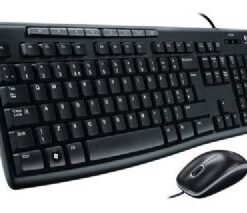 Logitech MK200 USB Media Keyboard and Mouse Combo - 1000dpi USB Full-size Keyboard, Thin profile, play /pause, volume, the Internet, e-mail