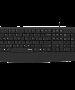 RAPOO NK1900 Wired Keyboard, Entry Level, Laser Carved Keycap, Spill-Resistant, Multimedia Hotkeys ~ NK1800