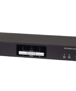 Aten Desktop KVMP Switch 2 Port Dual Display 4k DisplayPort w / audio, Cables Included, 2x USB Port, Selection Via Front Panel