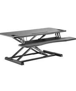 Brateck Gas Spring Sit Stand Desk Converter (950x615x110~505mm)with Keyboard Tray Deck(Standard MDF Board Surface (LS)