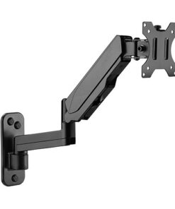 Brateck Single Screen Wall Mounted Articulating Gas Spring Monitor Arm 17'-32',Weight Capacity (per screen) 8kg;