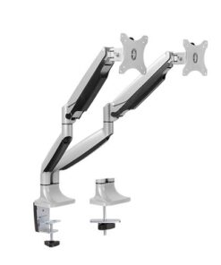 Brateck Dual Monitor Aluminum Interactive Counterbalance Monitor Arm Fit Most 13''-32'' Monitors Up to 9kg per screen VESA 75x75 /100x100 (LS)