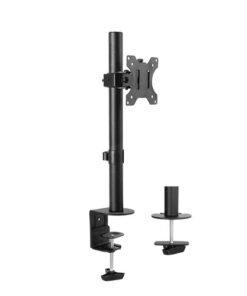 Brateck Single Screen Economical Articulating Steel Monitor Arm Fit Most 13'-32' LCD monitors, Up to 8kg per screen VESA 75x75 /100x100