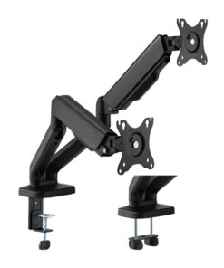 Brateck Cost-Effective Spring-Assisted Dual Monitor Arm Fit Most 17'-32' Monitor Up to 9KG VESA 75x75,100x100(Black)