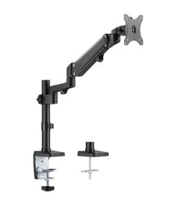 Brateck Single Monitor Heavy-Duty Aluminum Gas Spring Monitor Arm Fit Most 17' - 35' Monitors Up to12kg per screen VESA 75x75 /100x100 ï¼ˆLSï¼‰