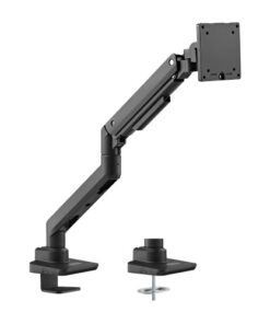 Brateck Fabulous Desk-Mounted Heavy-Duty Gas Spring Monitor Arm Fit Most 17'-49' Monitor Up to 20KG VESA 75x75,100x100 (Black) ï¼ˆLSï¼‰
