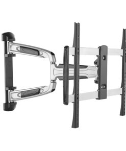 Brateck Chic Aluminum Full-Motion TV Wall Mount For 37'-70' Curved and Flat panel TVs up to 35KG, Matte Black and Metallic Grey (LS)