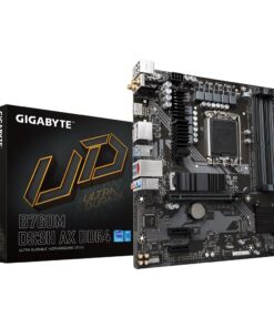 Gigabyte B760M DS3H AX DDR4 Intel LGA 1700 m-ATX Motherboard, 4x DDR4 ~128GB, 1x PCI-E x16, 1x PCI-E x1, 2x M.2, 4x SATA, 3x USB 3.2, 2x USB 2.0, 1x T