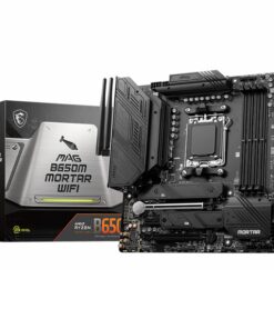 MSI MAG B650M MORTAR WIFI AMD AM5 mATX Motherboard, 4x DDR5 ~128GB, 1x PCI-E x16, 2x M.2, 6x SATA, 8x USB 3.2, 1x USB Type C