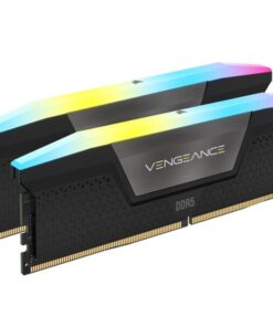 Corsair Vengeance RGB 32GB (2x16GB) DDR5 UDIMM 5200MHz C40 1.25V Desktop Gaming Memory Black