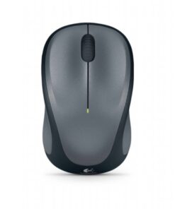 Logitech M235 Wireless Mouse Grey Contoured design Glossy Comfort Grip Advanced Optical Tracking 1-year battery life