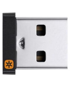 Logitech USB Unifying Receiver Connects Wireless Keyboard Mouse Multiple 6 Devices to Your Computer 10m Range Tiny Size 910-005239 = 910-005934