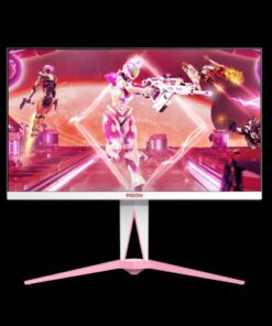 AOC AGON 27' QHD Gaming Monitor - 170Hz QHD IPS, 1ms GtG, 1.07B colors, Delta E<2, HDMI 2.0, DP 1.4, USB hub, pink and white design, height adjustable