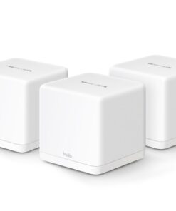 Mercusys Halo H60X(3-pack) AX1500 Whole Home Mesh Wi-Fi 6 System, 300 Mbps at 2.4 GHz + 1201 Mbps at 5 GHz, QoS, IPTV, IPv6, MU-MIMO, Beamforming, Sma