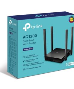 TP-Link Archer C54 AC1200 Dual-Band Wi-Fi Router 2.4GHz 300Mbps 5GHz 867Mbps 4xLAN 1xWAN 4xAntennas, WPS, Router Access Point and Range Extender Modes
