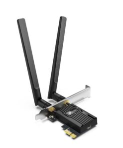 TP-Link Archer TX55E AX3000 Wi-Fi 6 Bluetooth 5.2 PCIe Adapter, 2402Mbps@5GHz, 574Mbps@2.4GHz