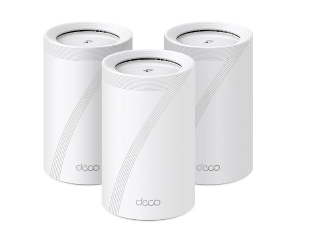 TP-Link Deco BE65(3-pack) BE11000 Whole Home Mesh Wi-Fi 7 System (WIFI7) , 574 Mbps at 2.4 GHz + 4320 Mbps at 5 GHz + 5760 Mbps at 6 GHz