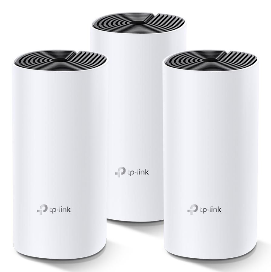 TP-Link Deco M4 (3-pack) AC1200 Whole Home Mesh Wi-Fi System. ~370sqm Coverage, Up to 100 Devices, Parental Control