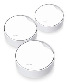 TP-Link Deco X50-PoE(3-pack) AX3000 Whole Home Mesh WiFi 6 System with PoE, 574 Mbps at 2.4 GHz + 2402 Mbps at 5 GHz