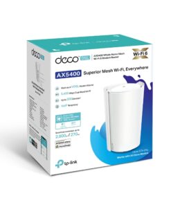 TP-Link Deco X73-DSL AX5400 VDSL Whole Home Mesh Wi-Fi 6 System, 270sqm Coverage For 1-3 Bedroom Houses, Dual-Band, OFDMA, MU-MIMO, Beamforming