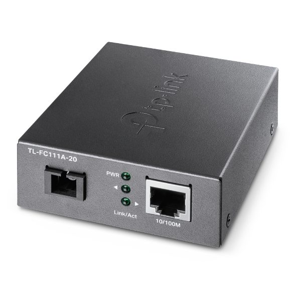 TP-Link TL-FC111A-20 10 /100 Mbps WDM Media Converter - IEEE 802.3u 1550nm 20KM (Compatible with TL-FC111B-20)