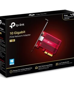 TP-Link TX401 10G 10 Gigabit PCI Express Network Adapter Low-Profile and Full-Height Brackets 1Ã— PCI Express 3.0 x4, 1Ã— RJ45 Gigabit /Megabit Port (NIC)