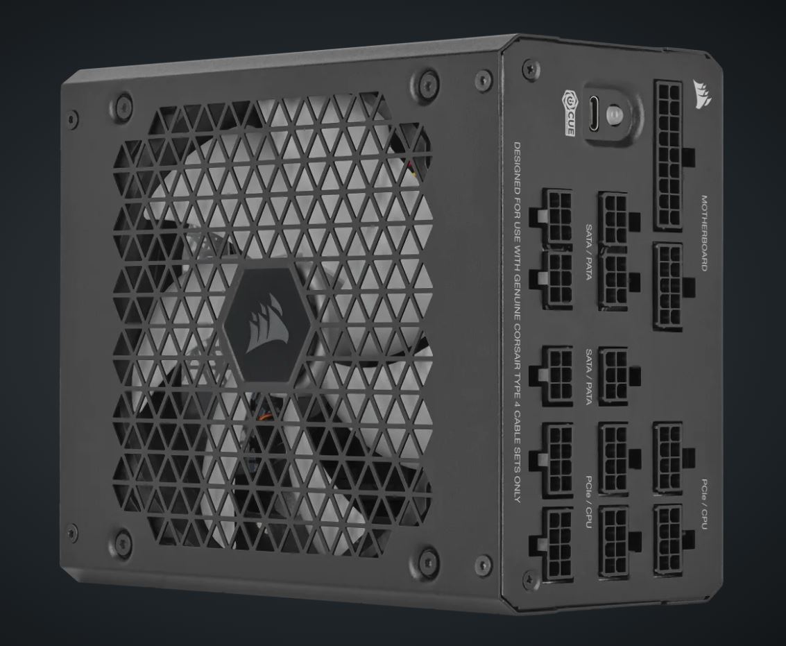 Corsair HX1000i Fully Modular Ultra-Low Noise Platinum ATX 1000W PC Power Supply (AU), 8x SATA, 2x EPS, 8x PATA, 5x PCIe, 140mm Fan Size, ATX12V 3.1