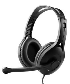 Edifier K800 USB Headset with Microphone - 120 Degree Microphone Rotation, Leather Padded Ear Cups