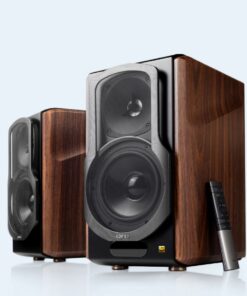 Edifier S2000MKIII 2.0 Lifestyle Active Bookshelf Bluetooth Studio Speakers - BT /AUX /Optical /Coaxial 124W RMS MDF Wood Panel