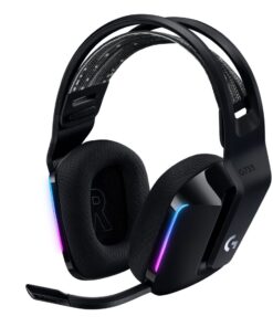 Logitech G733 Lightspeed Wireless RGB Gaming Headset Black USB Headphones Frequency Response  20 Hz - Detchable Cardioid Unidirectional Microphone