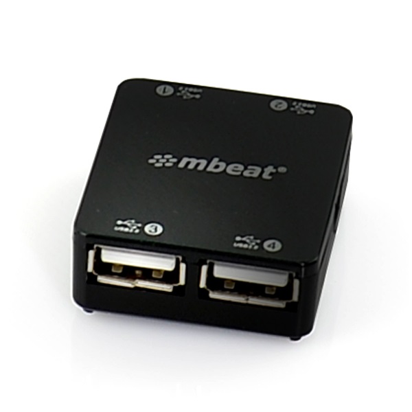 (LS)mbeat® 4 Port USB 2.0 Hub - USB 2.0 Plug and Play / High Speed Interface / Ideal for Notbook /PC /MAC users USB 2.0 Speed up to 480Mbps Weight 22g