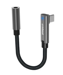 mbeatÂ® Elite USB-C to 3.5mm Audio Adapter - Add Headphone Audio Jack to USB-C Computers, Laptops, Notebooks, Tablets, Smartphones - Space Grey