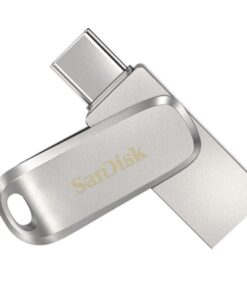 SanDisk 512GB Ultra Dual Drive Luxe USB-C and USB-A Flash Drive Memory Stick 150MB /s USB3.1 Type-C Swivel for Android Smartphones Tablets Macs PCs
