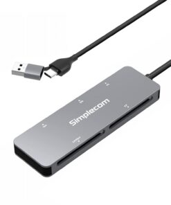 Simplecom CR407 5-Slot SuperSpeed USB 3.0 and USB-C to CFast /CF /XD /SD /MicroSD Card Reader