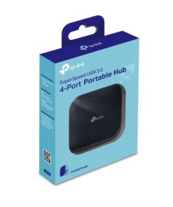 TP-Link UH400 USB3.0 Hub 4 Ports, Portable, Up to 5Gbps, 4 Devices USB3.0 Type A, No Power Adapter Needed