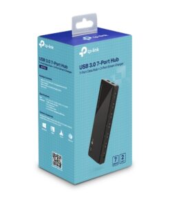 TP-Link UH720 USB 3.0 7-Port Hub with 2 Charging Ports 5V /2.4A 5Gbps transfer speeds for iOS and Android devices
