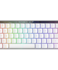 ASUS ROG Falchion RX Red Low Profile Wireless Gaming Keyboard, Tri-mode Connection, ROG Omni Receiver, Intuitive control
