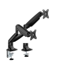 Brateck LDT82-C024-BK Dual Screen Heavy-Duty Gas Spring Monitory Arm with For most 17'~35' Monitors, Matte Black