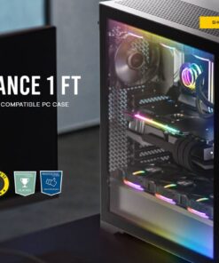 Antec Performance 1 FT AXT, E-ATX ARGB Full Tower Editor's Choice, Temperature Display, USB-C, 4x ARGB Fans w /control, Gaming Case (LS)