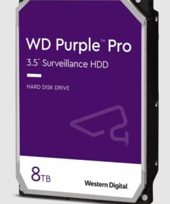 Western Digital WD Purple Pro 8TB 3.5' Surveillance HDD 7200RPM 256MB SATA3 245MB /s 550TBW 24x7 64 Cameras AV NVR DVR 2.5mil MTBF