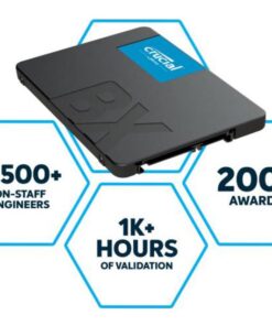 Crucial BX500 4TB 2.5' SATA3 6Gb /s SSD - 3D NAND 540 /500MB /s 7mm 1.5 mil MTBF 3yr wty Acronis True Image Solid State Drive