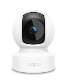 TP-Link Tapo C212 Pan /Tilt Home Security Wi-Fi Camera, 2K (2304x1296), 2.4 GHz, Horizontal 360Âº, 1 Ã— Ethernet Port,Local Storage through microSD Card