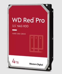 Western Digital WD Red Pro 4TB 3.5' NAS Hard Drive, SATA 6 Gb /s, ITR 267 MB /s, 7200RPM, 256MB Cache, CMR Tech, 3.5-inchFORM FACTOR, 5yrs wty