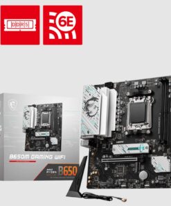MSI B650M GAMING WIFI AMD AM5 MATX Motherboard, 2x DDR5 ~128GB, 1x PCI-E x16, 2x M.2, 4x SATA, 8x USB 3.2,(LS)