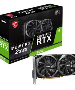 MSI nVidia Geforce RTX 3050 VENTUS 2X XS 8G OC Video Card, 1807 MHz Boost Clock, GDDR6, PCI-E 4.0, 3x DisplayPort 1.4a, 1x HDMI 2.1(NEW)