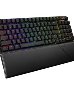ASUS ROG STRIX SCOPE II 96 WL Storm Switch NX Wireless Gaming Mechanical Keyboard, Tri-mode Connection, Streamer hotkeys, PBT Keycaps (White), Clicky
