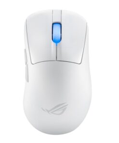 ASUS ROG KERIS II Ace Wireless Ergonomic Lightweight Gaming Mouse, 42,000-dpi ROG AimPoint Pro Optical Sensor (Moonlight White)