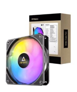 Antec P12R Reverse PWM ARGB Black, Hydraulic Bearing, Anti-Vibration, 3 Pin ARGB and 4 PIn PWM Connector. 29.5 dBA, 240-1350 RPM, 61.46 CFM. Fan