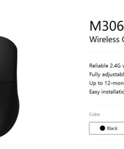 RAPOO M306 2.4 Wireless Optical Mice with Side FWD and Back Buttons. 12 Months Long Battery Life, Easy Installation. Adjustable DPI 3200. Office Mice.