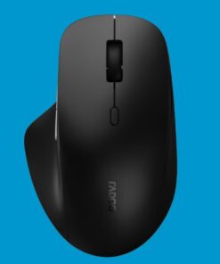 RAPOO M50 PLUS BLACK Wireless Optical Mouse -4-speed preset DPI -Wireless 2.4G transmission. Office and Business Choice